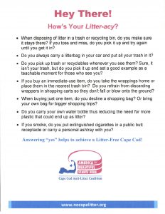 Tips on reducing litter